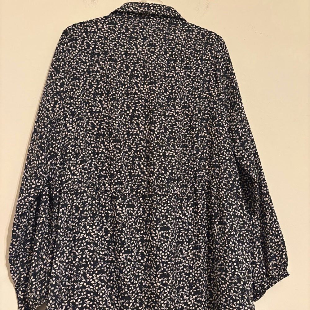 DRAPER JAMES RSVP Button-Front Knot-Waist Dress Size 1X - Picture 12 of 16